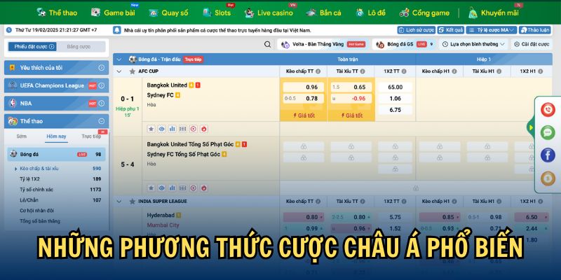 Những phương thức cược châu Á phổ biến